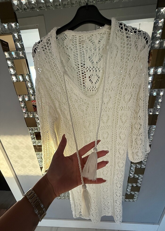 Plaj için triko elbise - Görsel 4