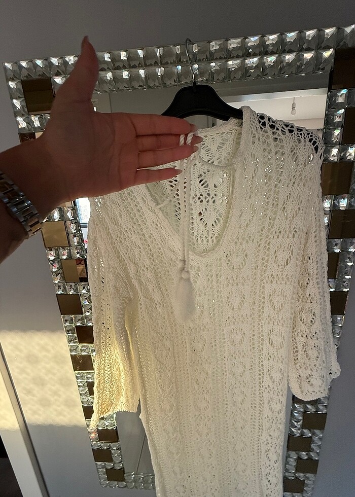 Plaj için triko elbise - Görsel 5