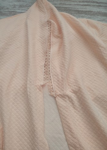 Bej Uzun Rahat Kesim Kadın Bornoz - Görsel 4