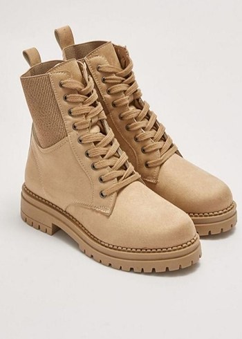 Steps orjinal 40 numara Bej  Kadın Blok Topuklu Bot - Görsel 2