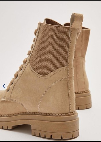 Steps orjinal 40 numara Bej  Kadın Blok Topuklu Bot - Görsel 4