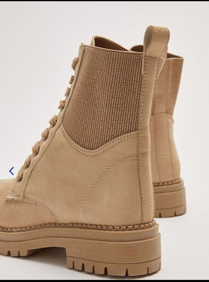 Steps orjinal 40 numara Bej  Kadın Blok Topuklu Bot - Görsel 4