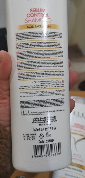  Beden 2 adet yağlı saçlar için şampuan (ruj hediyeli) 
