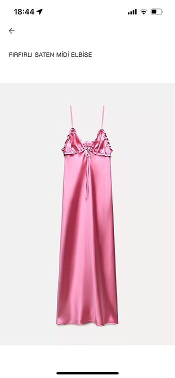 Zara pembe elbise
