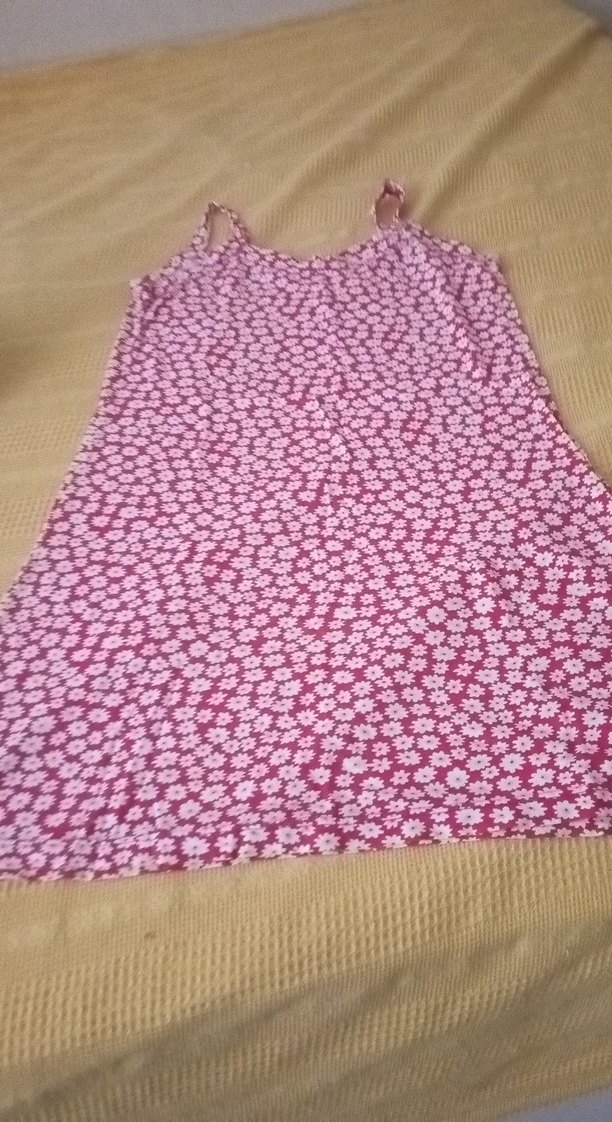 krmizi    bayan    Çiçekli V Yaka Elbise - Görsel 4