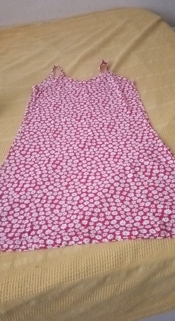 krmizi    bayan    Çiçekli V Yaka Elbise - Görsel 2