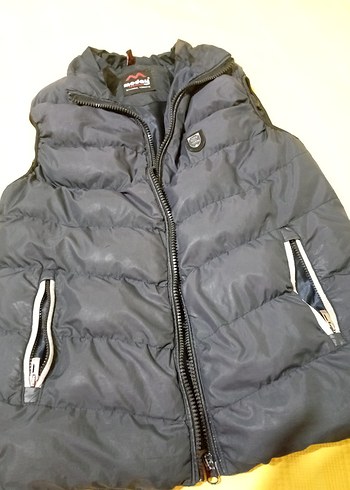 Erkek Çocuk siyah  Fermuarlı Yelek - Görsel 2