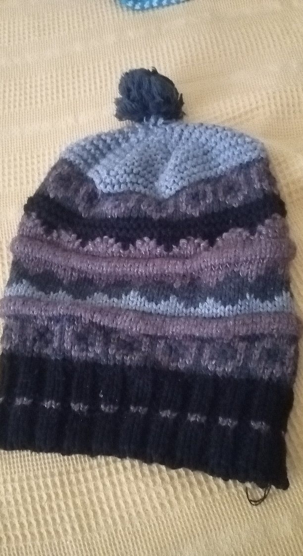 Bohem Tarz Kadın Gri Örgü Bere - Görsel 5