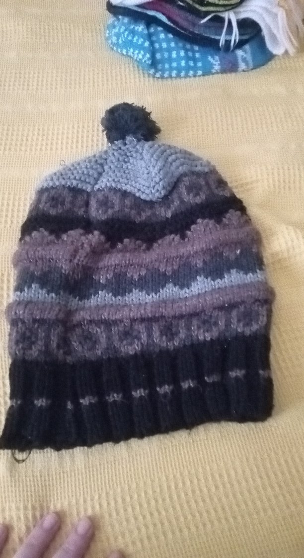 Bohem Tarz Kadın Gri Örgü Bere - Görsel 2