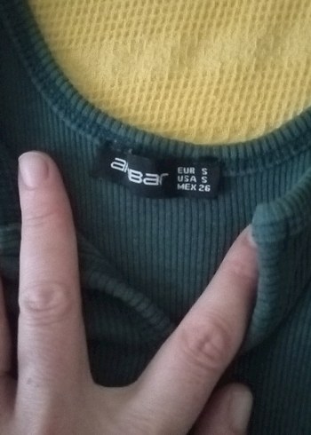 yesil Triko Midi Elbise - Görsel 9