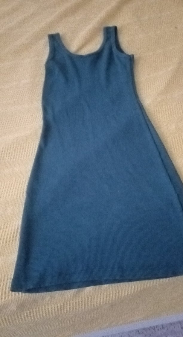 yesil Triko Midi Elbise - Görsel 4