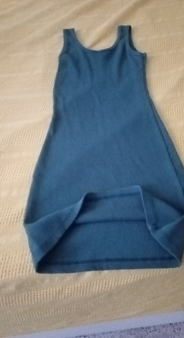 yesil Triko Midi Elbise - Görsel 5