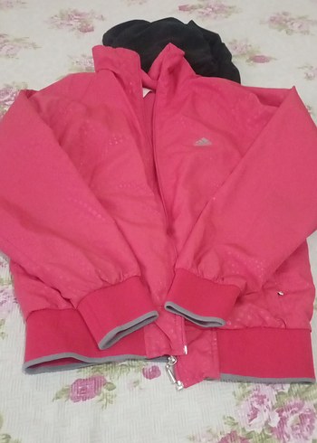 Koyu Pembe Kapüşonlu Kadın Ceket - Görsel 3
