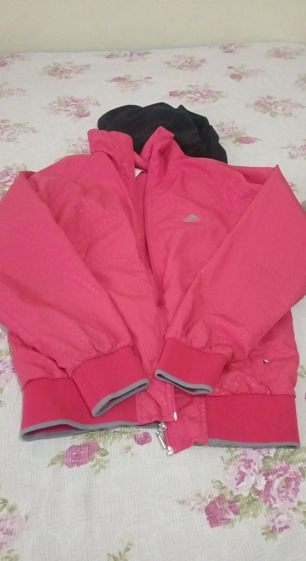 Koyu Pembe Kapüşonlu Kadın Ceket - Görsel 2