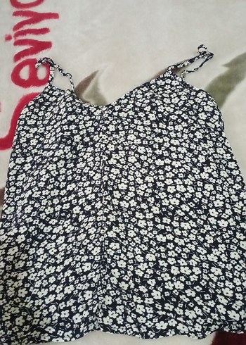 Düğmeli Askısız Mini Kadın Bluz - Görsel 3