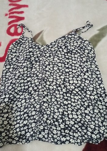 Düğmeli Askısız Mini Kadın Bluz - Görsel 2