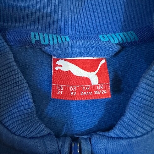 18-24 Ay Beden Orjinal Puma Ceket