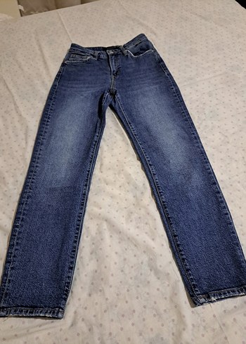 Kadın Lacivert Regular Fit Midi Kot Pantolon