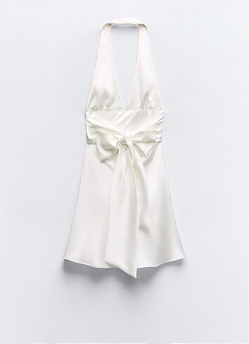 Zara saten elbise