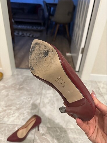 37 Beden bordo Renk Bordo stiletto