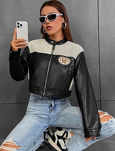 Sheinside Deri ceket