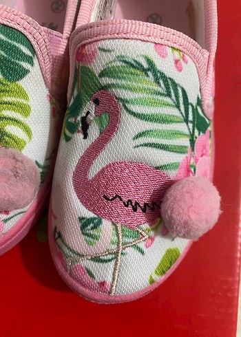 Pembe Flamingo Desenli Kız ayakkabı - Görsel 5