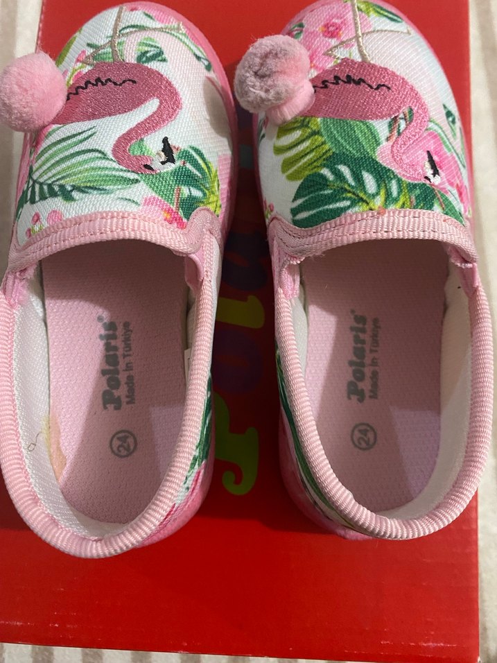 Pembe Flamingo Desenli Kız ayakkabı - Görsel 2