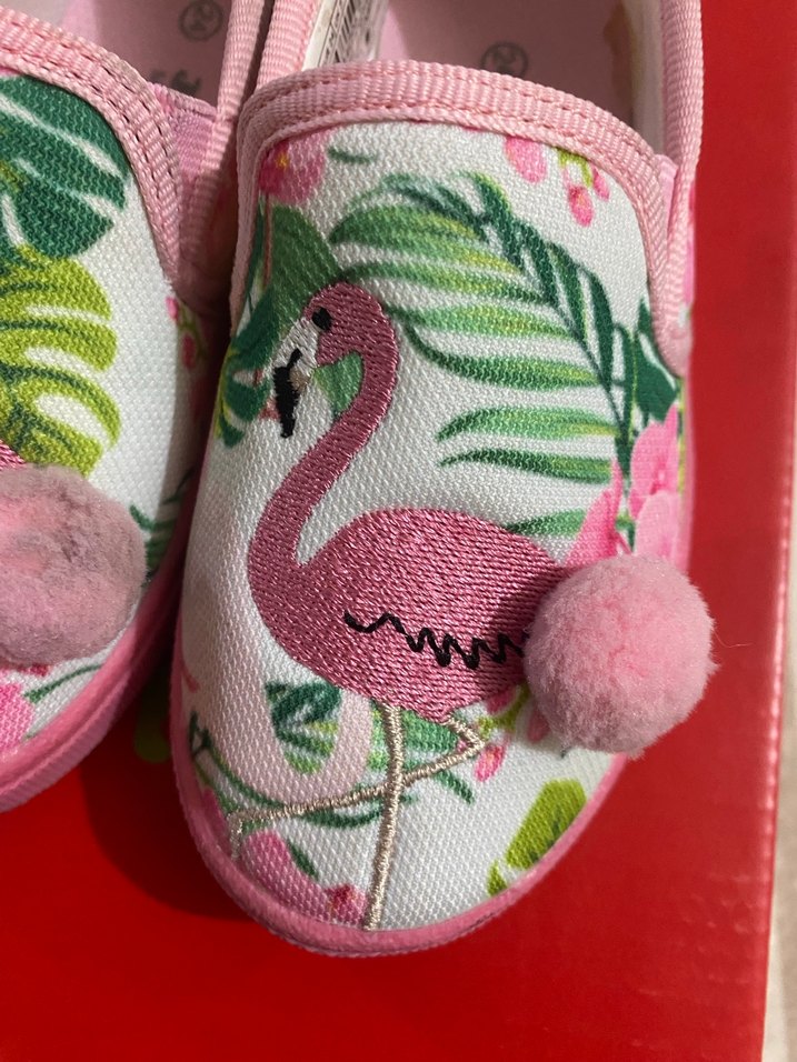 Pembe Flamingo Desenli Kız ayakkabı - Görsel 5