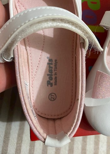 Kız Çocuk Beyaz Fiyonklu Babet - Görsel 3