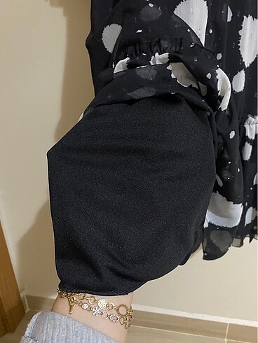 Şifon elbise - Görsel 9