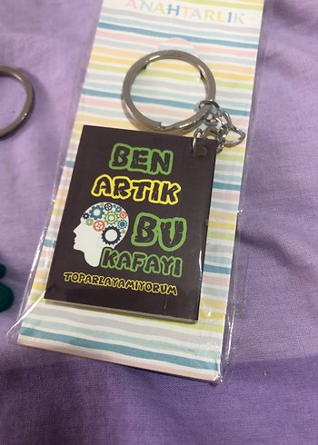 Beden yeşil Renk Renkli Boncuklu Bohem Kadın Anahtarlık