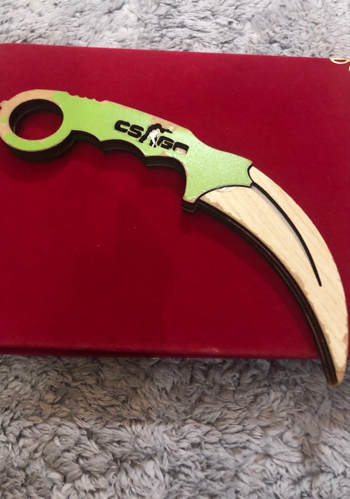 Yeşil Renkli Karambit Bıçak - Görsel 2