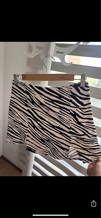 s Beden siyah Renk Zara zebra şort etek