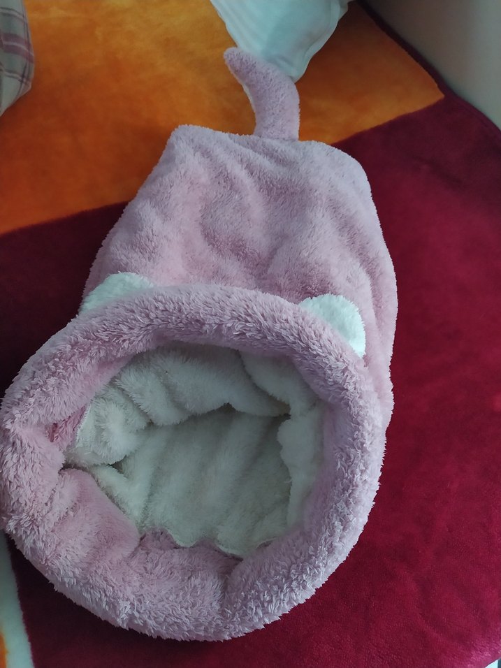 Bobi Pembe Kedi Yatagi Uyku Tulumu - Görsel 3