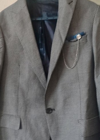 Gri Erkek Ofis Takım Elbise Ceketi - Görsel 2