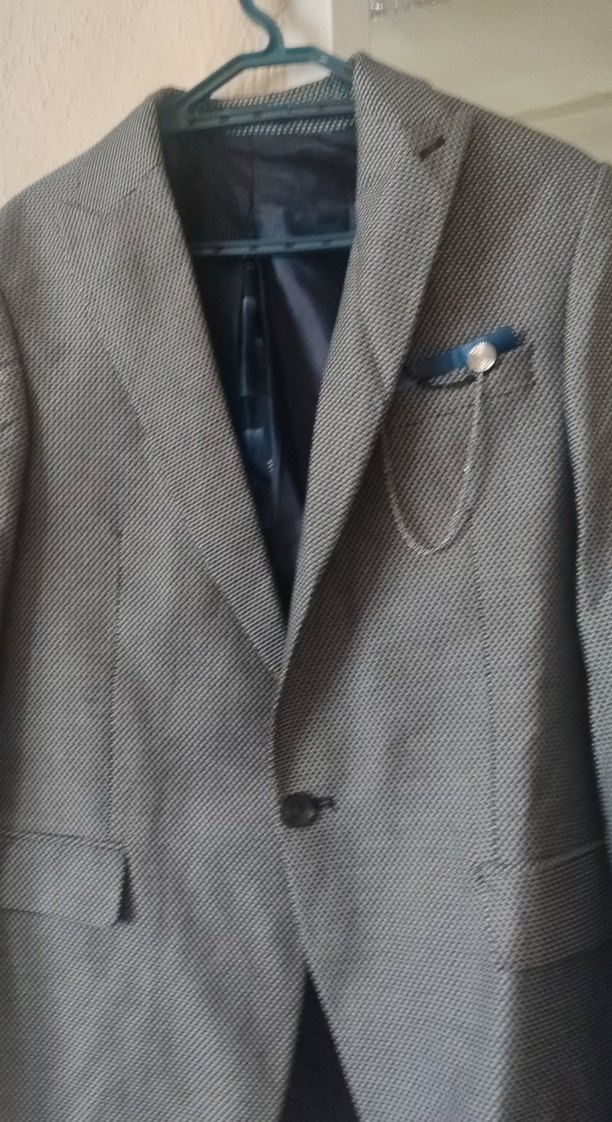 Gri Erkek Ofis Takım Elbise Ceketi - Görsel 2