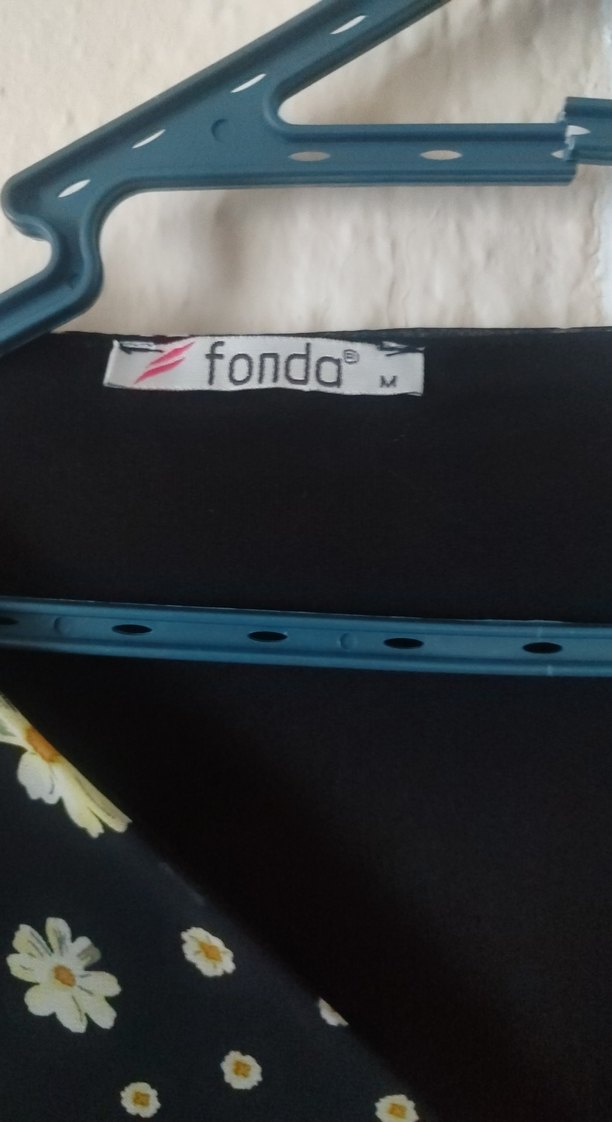 Uzun Kollu Siyah Çiçek Desenli Bohem Elbise - Görsel 3