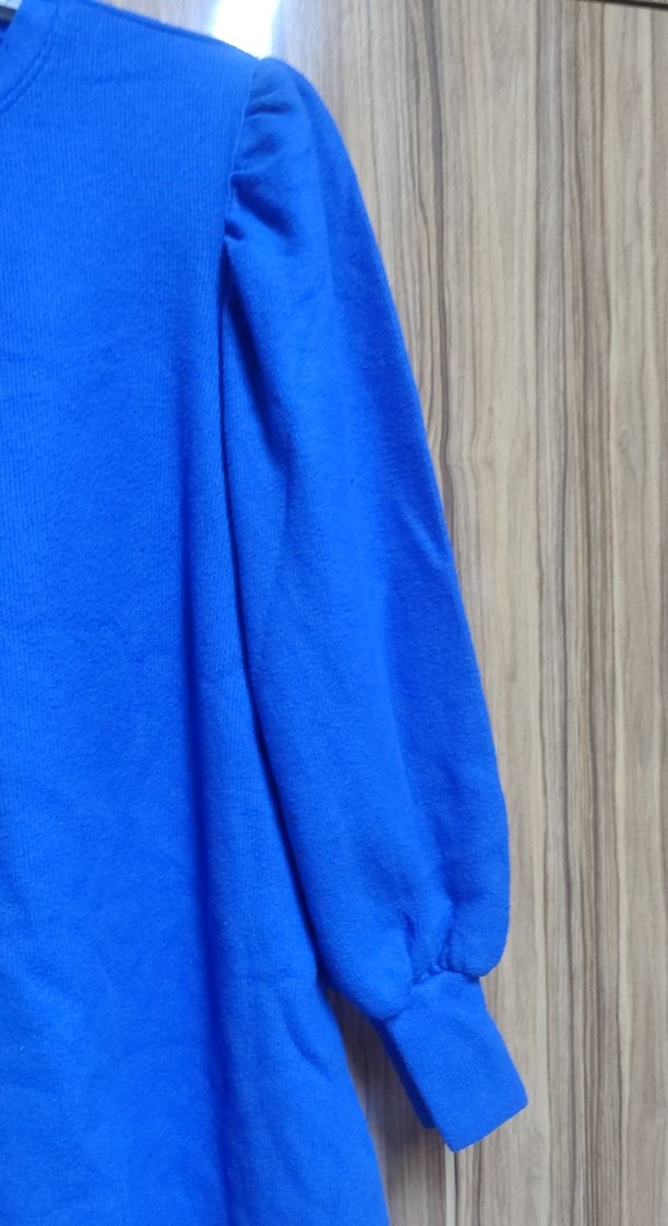 Mavi Kadın Sweatshirt, Uzun Kollu, Salaş Kesim - Görsel 4