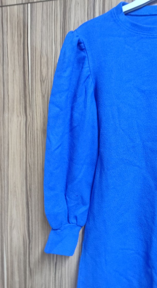 Mavi Kadın Sweatshirt, Uzun Kollu, Salaş Kesim - Görsel 3