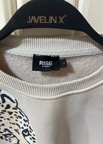 Gri Leopar Baskılı Kadın Sweatshirt - Görsel 2