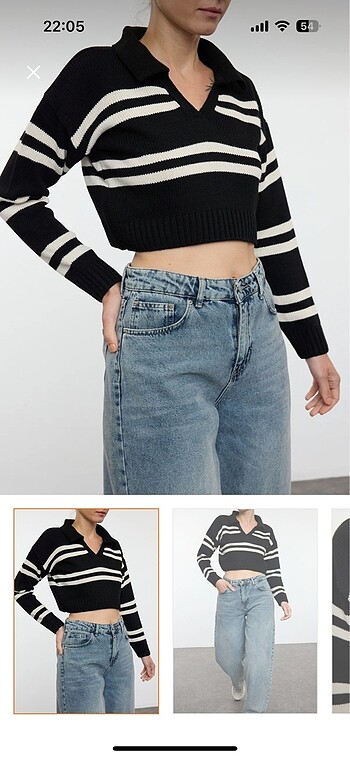 Trendyolmilla crop kazak