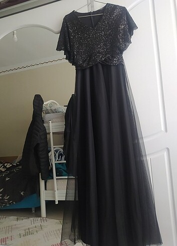 Diğer Uzun siyah abiye elbise 