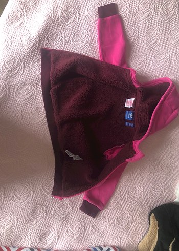 Orijinal adidas içi kürklü fermuarlı kapşonlu sweatshirt 18-24ay - Görsel 3