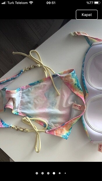 38 Beden çeşitli Renk Penti 38 beden bikini takımı