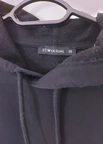 Siyah Kapüşonlu Salaş Kadın Sweatshirt - Görsel 2