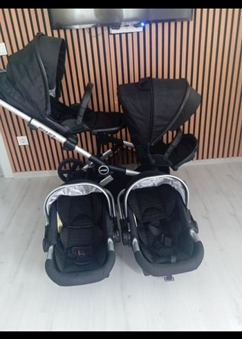 0 - 13 kg Beden siyah Renk prego ibiza Pro ikiz bebek arabası