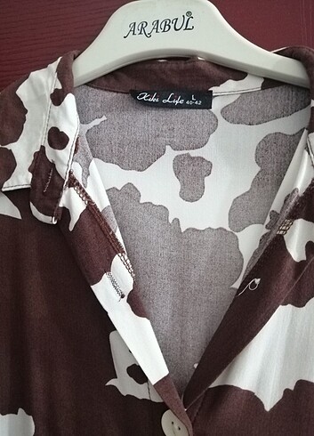 Keten kumaş Elbise  - Görsel 5