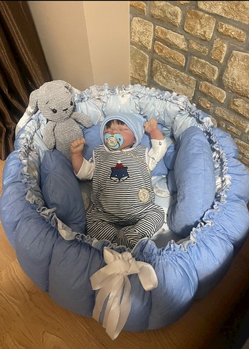 Bebek Uyku ve oyun minderi 100% Pamuk - Görsel 4