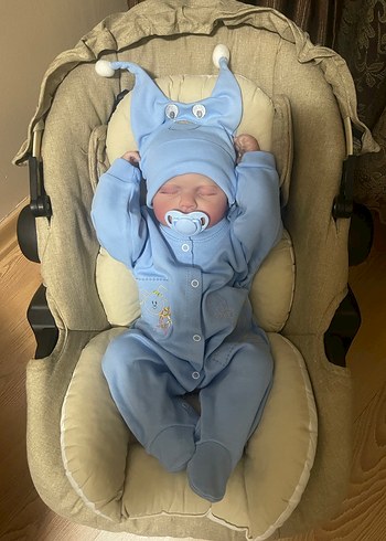 Reborn bebek tüm vücut silikon vinil 50 santim - Görsel 3