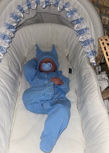 Reborn bebek tüm vücut silikon vinil 50 santim - Görsel 5